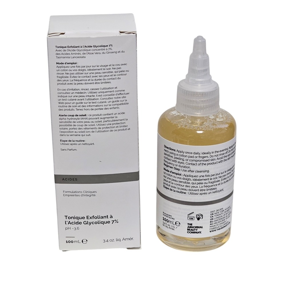 The Ordinary Glycolic Acid 7% Exfoliating Toner 3.4 fl.oz. Full Size New in Box - Picture 9 of 10
